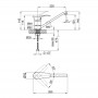 Кухонный смеситель на гайке (k40) QT Eris СRM 003 фото 4