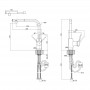 Кухонний змішувач з поворотним гусаком (k35) QT Inspai CRM 007F фото 4
