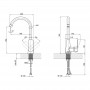 Кухонний змішувач QT Svitava 9011107C