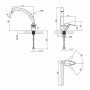 Кухонный смеситель U на гайке (k35) лат. Lidz (CRM) Premiera 41 008F-3 фото 5