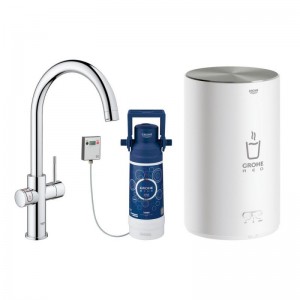 Смеситель для мойки и бойлер M-size Grohe EX Red Duo 30083001