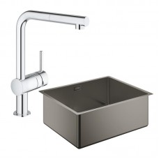 Набір Grohe EX Sink 31574AL0 кухонна мийка K700 Undermount 540 x 440 мм + змішувач Grohe Minta 32168000 