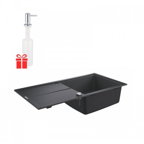 Набір Grohe EX Sink 31641AP0 гранітна мийка K400 1000 x 500 мм + Grohe EX Contemporary 40536000 дозатор рідкого мила