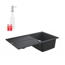 Набор Grohe EX Sink 31640AP0 гранитная мойка K400 860 x 500 мм + Grohe EX Contemporary 40536000 дозатор жидкого мыла