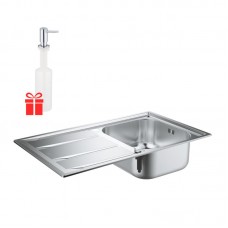 Набор Grohe EX Sink 31566SD0 кухонная мойка K400 + Grohe EX Contemporary 40536000 дозатор жидкого мыла