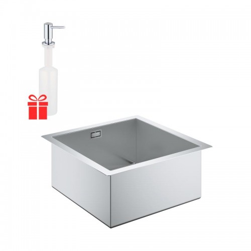 Набір Grohe EX Sink 31578SD0 кухонна мийка K700 (45 cm) + Grohe EX Contemporary 40536000 дозатор рідкого мила