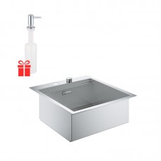 Набір Grohe EX Sink 31583SD0 кухонна мийка K800 (50 cm) + Grohe EX Contemporary 40536000 дозатор рідкого мила