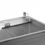 Набір QT DH6050 SET 3.0/1.2 mm кухонна мийка (інтегрована) Satin + сушарка + дозатор для миючого засобу