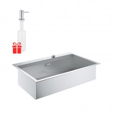 Набір Grohe EX Sink 31584SD0 кухонна мийка K800 (90 cm) + Grohe EX Contemporary 40536000 дозатор рідкого мила