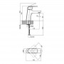 Смеситель для умывальника (k35) QT Arena CRM 001 фото 2