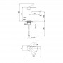 Смеситель для умывальника (k35) QT Form CRM 001F
