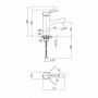 Смеситель для умывальника на гайке (k35) QT Inspai CRM 001F