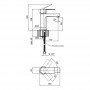 Смеситель для умывальника QT Stěnava 10M4310102