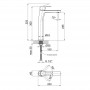 Смеситель для умывальника высокий QT Zdeněk 1032H102C