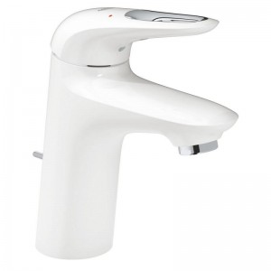 Змішувач для умивальника з донным клапаном (білий) Grohe Eurostyle 33558LS3