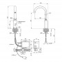 Смеситель для умывальника сенсорный Lidz (CRM) 90 00 080 00 фото 6