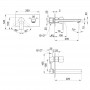 Смеситель для умывальника со стены QT Úštěk 1116107C