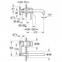 Смеситель для умывальника со стены Grohe BauClassic 20292000