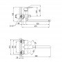 Змішувач для ванни з довгим виливом (k40) QT Jody CRM 005