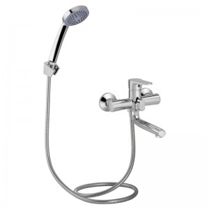 Смеситель для ванны с коротким изливом (k35) Lidz (CRM) 14 34 006-1 (14 34 006 00)