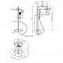 Душевая система QT Sloup 57T105VNGCB