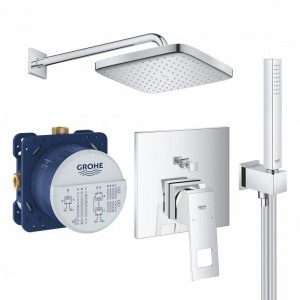 Душевая система для ванной комнаты Grohe Eurocube Tempesta Cube 250 26415SC3 (26405000+35600000+24062000+26687000)