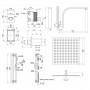 Душевой набор скрытого монтажа термостатический QT Votice QT6442T105NKCSET фото 13