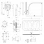 Душовий набір прихованого монтажу термостатичний QT Votice QT65T105NGCSET фото 11