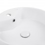 Раковина Qtap Scorpio накладна кругла з донним клапаном 460х460х155mm WHITE