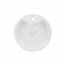 Раковина Qtap Scorpio накладна кругла з донним клапаном 460х460х155mm WHITE