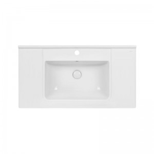 Раковина Qtap Albatross Q врезная прямоугольная с донным клапаном 1000х480х230mm WHITE