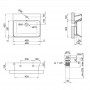 Раковина Qtap Virgo подвесная прямоугольная с донным клапаном 485x410x125 мм White