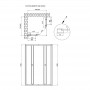 Душевая кабина Qtap PISCES BLA107-9SC5, квадрат, 75-90x75-90, стекло 5мм Clear, регул. профиль, раздвиж., без поддона