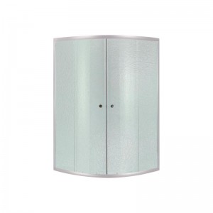 Душевая кабина Lidz Latwa SC80x80.SAT.HIGH.FR полукруглая, для выс. поддона, высота 160 см, стекло Frost 4 мм, без поддона