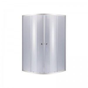 Душевая кабина Lidz Latwa SC80x80.SAT.HIGH.GR полукруглая, для выс. поддона, высота 160 см, стекло Frost 4 мм, без поддона