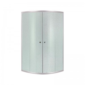 Душевая кабина Lidz Latwa SC80x80.SAT.LOW.FR полукруглая, для низ. поддона, высота 185 см, стекло Frost 4 мм, без поддона