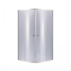 Душевая кабина Lidz Latwa SC80x80.SAT.LOW.GR полукруглая, для низ. поддона, высота 185 см, стекло тон. 4 мм, без поддона