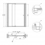 Дверь в нишу Qtap Pisces WHI2012-13.CP5 стекло 5 мм Pattern, регулир. профиль 120-130х185 см, распашная