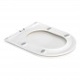 Унитаз подвесной Qtap Aries Rimless 490х360х365 мм с сиденьем Slim Duroplast/ Soft-close/ Quick relase бачок 3 /7.15L White