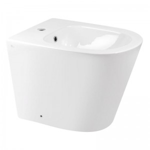 Биде напольное Qtap Stork 560х360х410 мм White