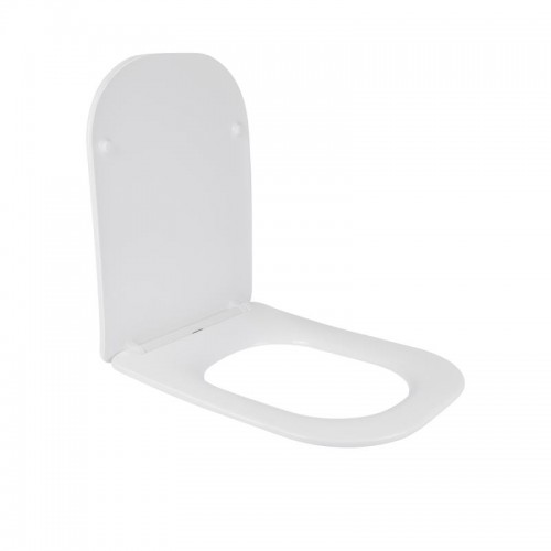 Сидіння для унітазу Qtap Nando з мікроліфтом Slim Duroplast,Quick relase 340х435х45 mm White