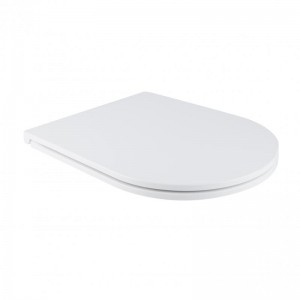 Сиденье для унитаза Qtap Robin, Scorpio с микролифтом Slim Duroplast,Quick relase 450x365x50 мм White