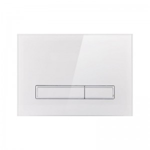 Клавиша линейная White glass 175х245х4mm Qtap Nest