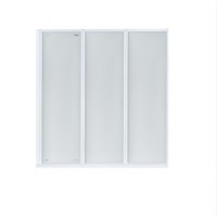 Шторка для ванны QT GEMINI WHI401314RP4, стекло 4мм Pear, 130x140, складная "гармошка", левая