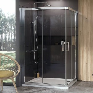 Душевая кабина RAVAK 10° 10RV2K-110 ПОЛИР. АЛЮМ. + TRANSPARENT 