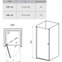 Душові двері RAVAK Chrome CSD1-90 ПОЛІР. АЛЮМ.+TRANSPARENT