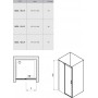 Душевые двери RAVAK Matrix MSD2-110 R ПОЛИР. АЛЮМ.+TRANSPARENT