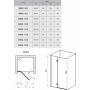 Душові двері RAVAK SmartLine SMSD2-90 (A) L ХРОМ+TRANSPARENT