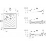 Душевой поддон RAVAK ANETA 75X90 LA БЕЛЫЙ