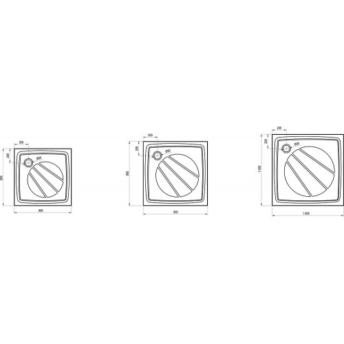 Душевой поддон RAVAK PERSEUS PRO-90 БЕЛЫЙ